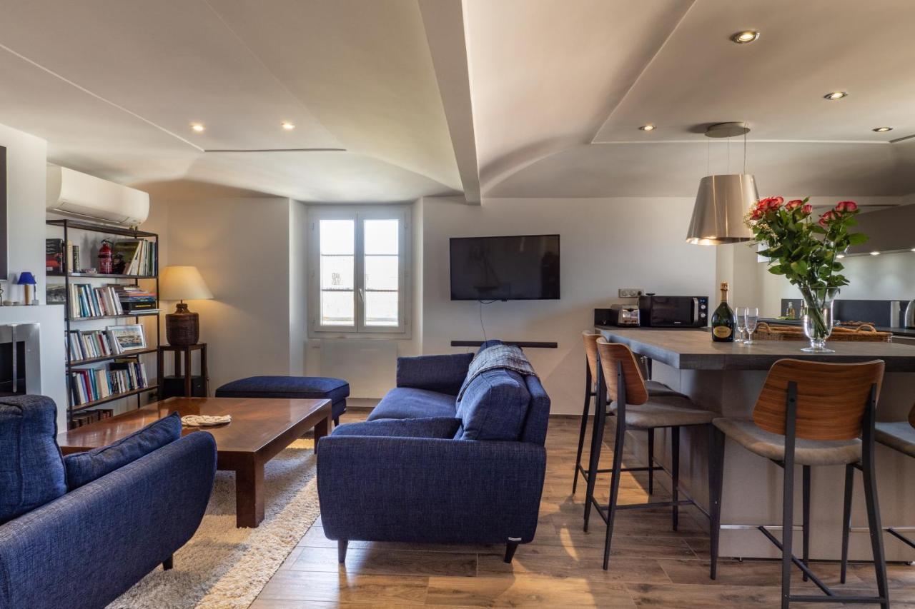 Charmant Appartement Spacieux Pour 6P Vue Mer Vieil Antibes Eksteriør bilde
