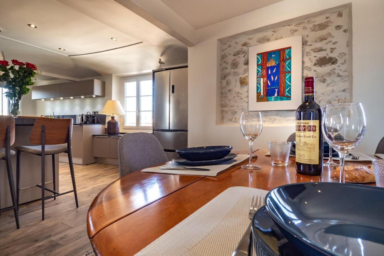 Charmant Appartement Spacieux Pour 6P Vue Mer Vieil Antibes Eksteriør bilde